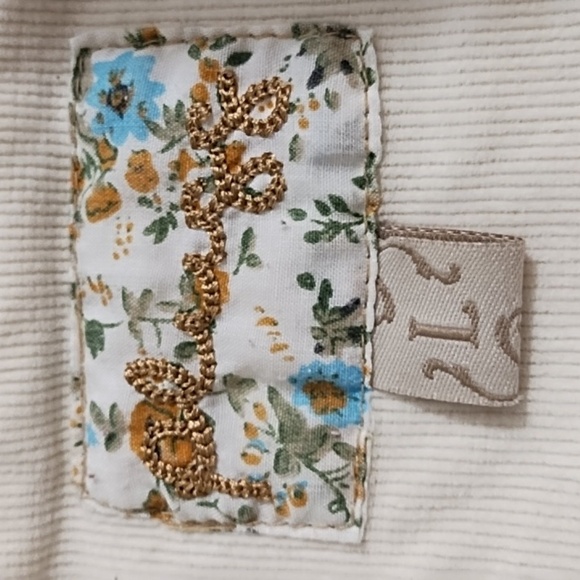 Vintage Fitted Stretch Fine Wale Cream Corduroy Jacket Shirt - Picture 8 of 13